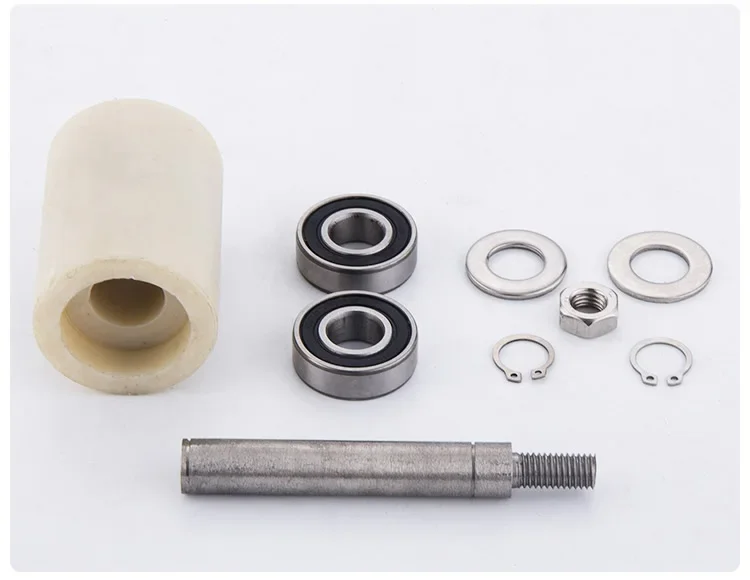 بكرة نايلون من الفولاذ المقاوم للصدأ 304، أجهزة صناعية ثابتة ومتينة بقطر 25/30/40/48/50 مم