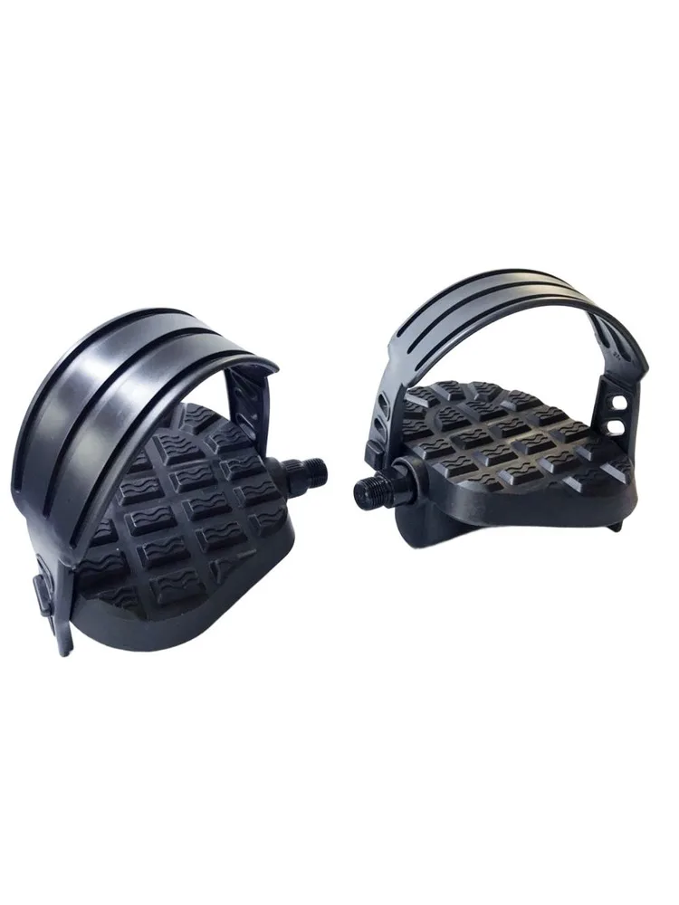 Pédales de vélo d'exercice pour entraînements à domicile, pédales antidérapantes, pédales de vélo réglables pour la remise en forme, remise en forme à domicile, option filetage 1 2'