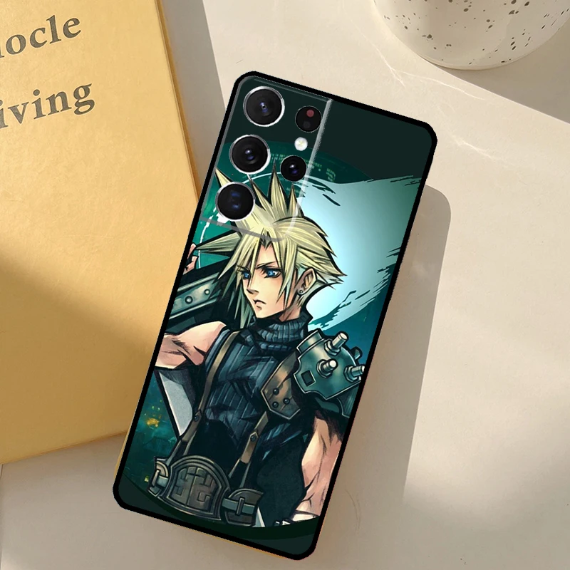 FINAL FANTASY Cloud Strife Back Case For Samsung Galaxy S23 S21 Ultra S20 FE S9 S10 S22 Plus Note 10 Plus S22 Ultra Coque