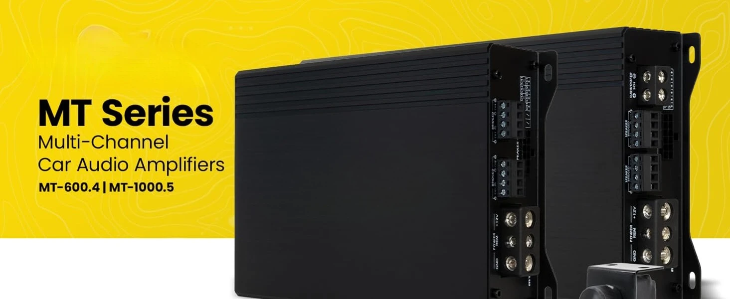 مضخم صوت للسيارة Audio MT-1000.5 1200 وات RMS ذو 5 قنوات، فئة D، Hexfet Mosfet، مرشح تمرير عالي/تمرير منخفض، للبيع