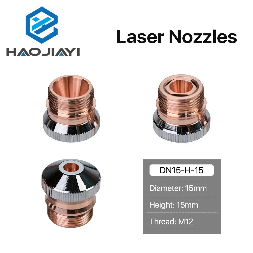 DNE Laser Nozzles Chrome-plated Single/Double Layers H15 Caliber 0.8-4.0mm for DNE Fiber Laser Cutting Head