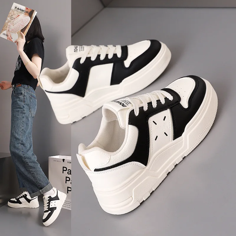 

Luxury New Women Shoes Internet Famous Fashion Instagram Niche Design Comfortable and Versatile Sports Board Shoes