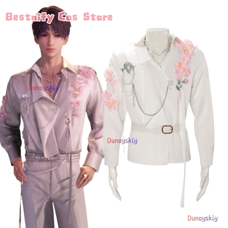 

Zayne Rafayel Shen Xinghui Cosplay Costume Game Love And Deepspace Men Handsome Shirt Role Play Clothing Halloween Casual Suit