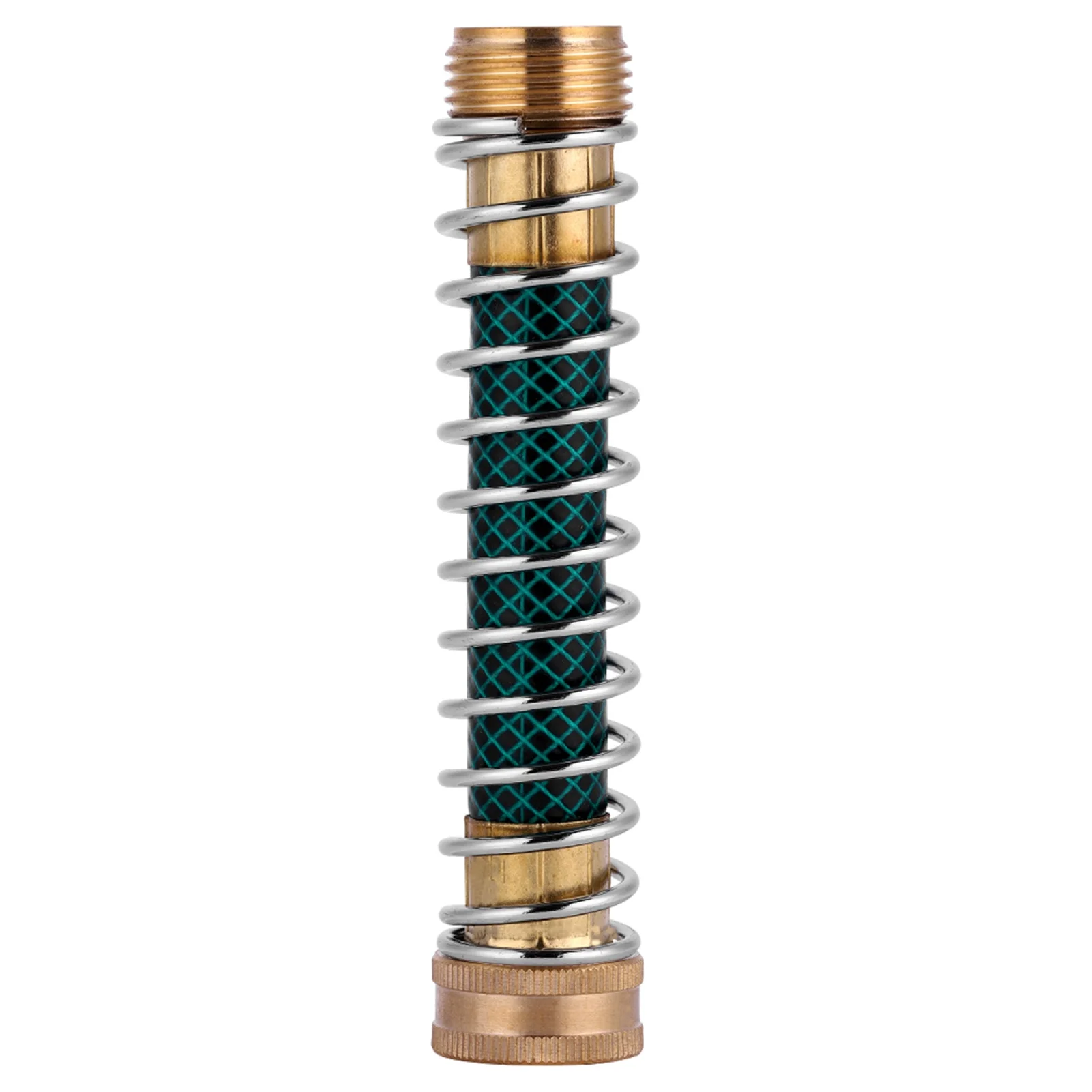 Garden Faucet Extension Hose Connector Spring Coil Kink Protector Irrigation Fitting Accessory