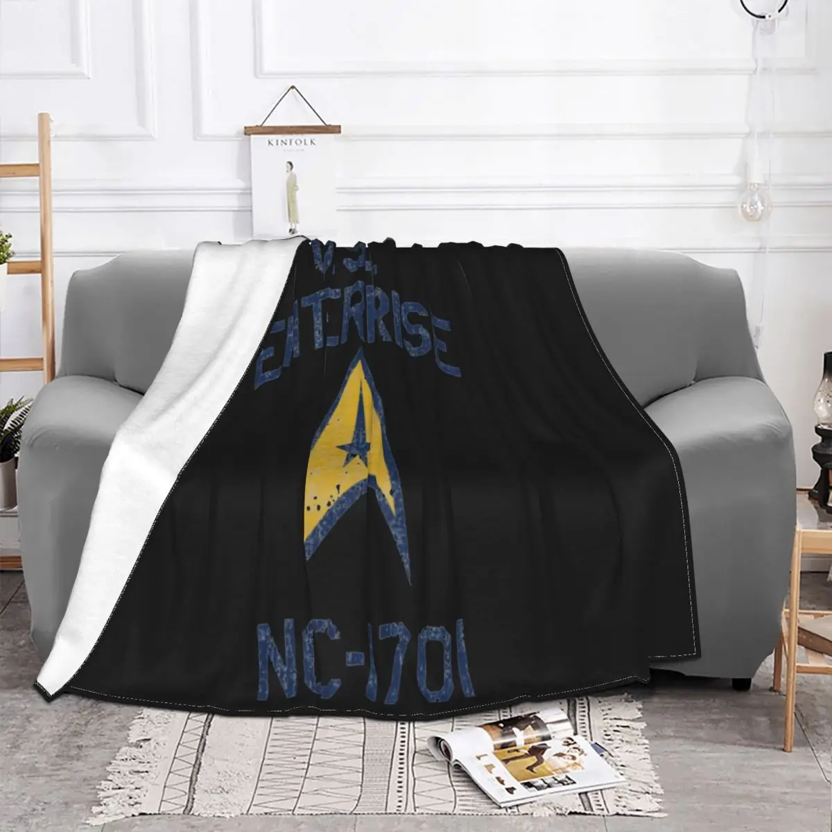 Uss Enterprise Ncc-1701 Licensed Men Brand Cotton Male Summer Fashion Clothes F Good Quality Comfortable Throw Blanket