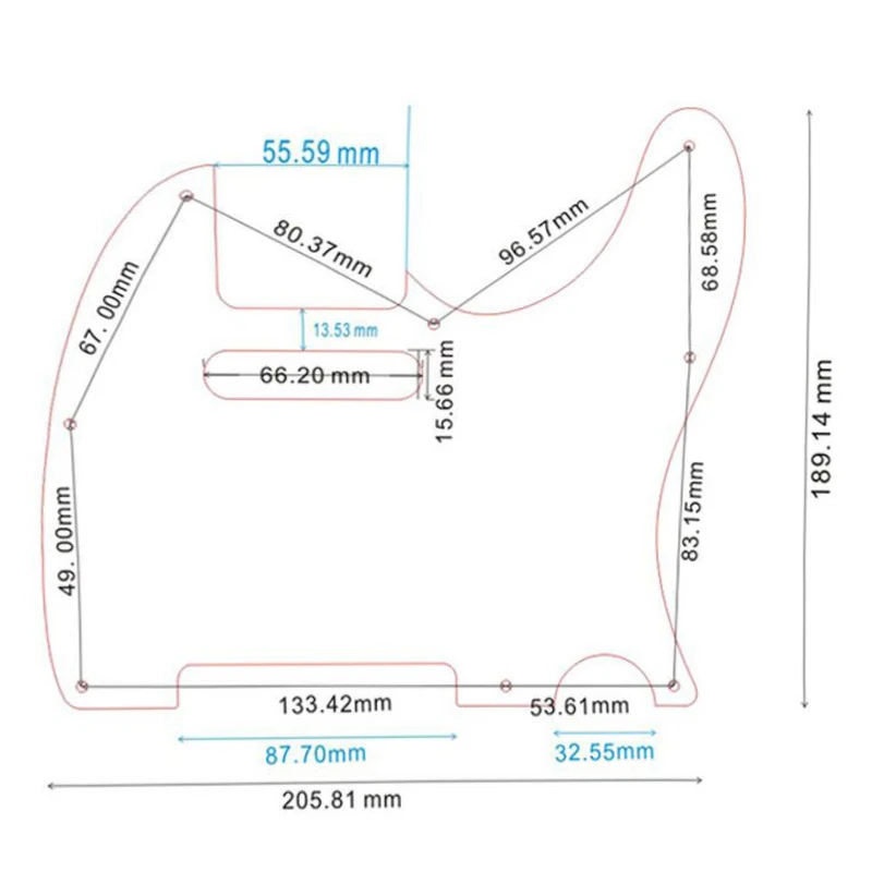 Feiman JEAccessrespiration 514 Guards for American Standard, 8 trous de vis, 62 Year Tele, Telec84, JEScratch Plate