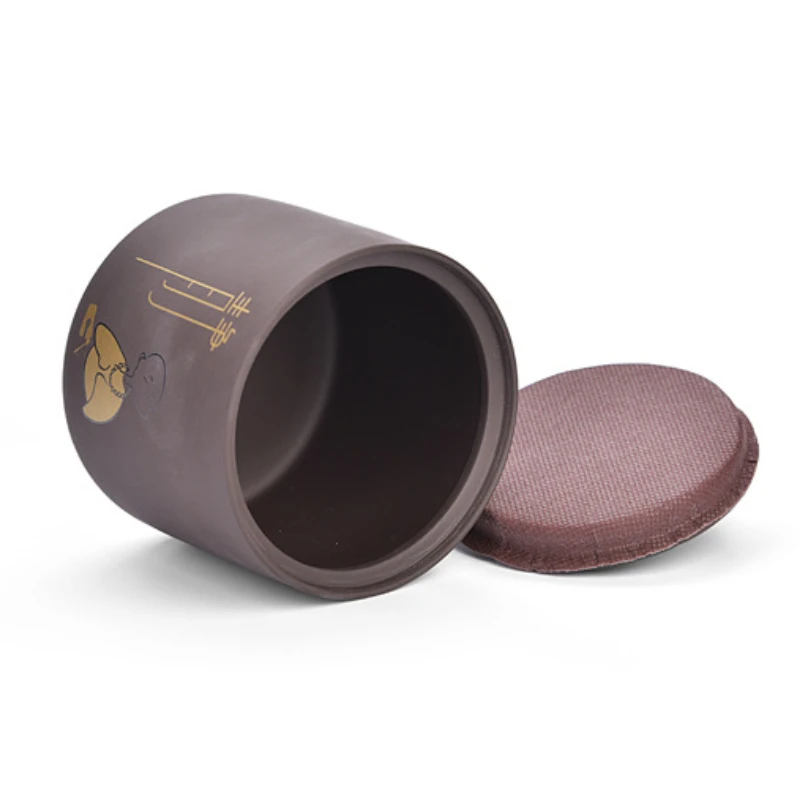 Purple Clay Tea Caddies Pu'er Tea Tin Household Sealed Jar Kitchen Dried Fruit Food Moisture-proof Storage Cans Tea Storage Tank - Image 4