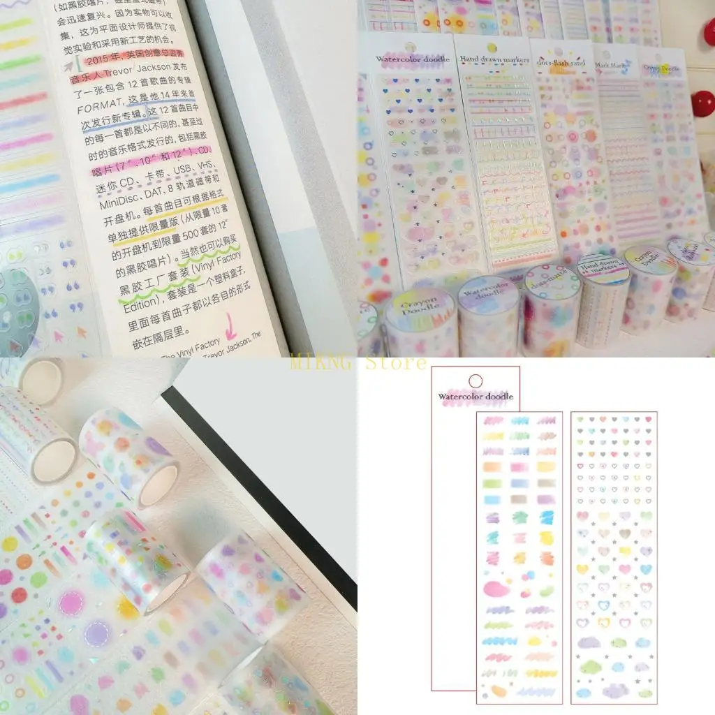 Bunt gestanztes Schnittband für Journaling Planer Kalender Note Nehmen Sie den besten Verkauf Bester Verkauf besten Verkauf