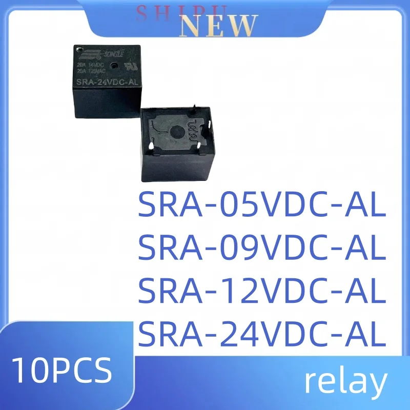 10pcs SRA-05VDC-AL SRA-09VDC-AL SRA-12VDC-AL SRA-24VDC-AL  4P20A relay