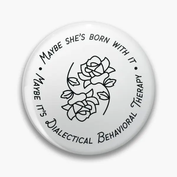 Maybe She Is Born With It Maybe It Is Dia  Soft Button Pin Fashion Lover Cute Decor Metal Gift Badge Funny Cartoon Jewelry