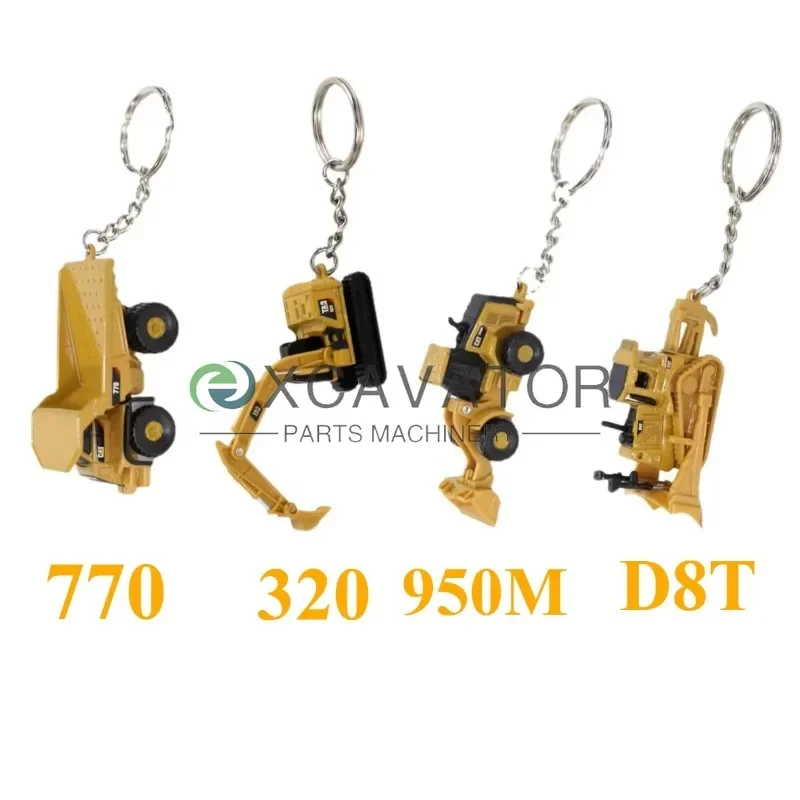 Exquisite Keychains for CATE320 770 D8T 950M Engine Keychain Heavy Equipment Machinery Alloy Engineering Vehicle