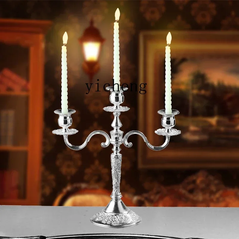 DSA - retro nostalgic three-headed five-headed alloy ornament birthday romantic candlelight dinner