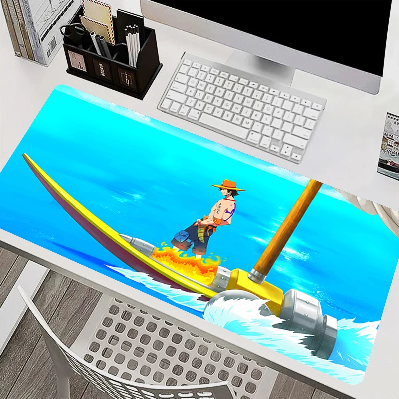 

Mousepad Laptop Office Cabinet Keyboard Pad PC Desk Mat Large HD Mouse Pad Non-slip One Piece Portgas·D· Ace Rubber Extended Pad