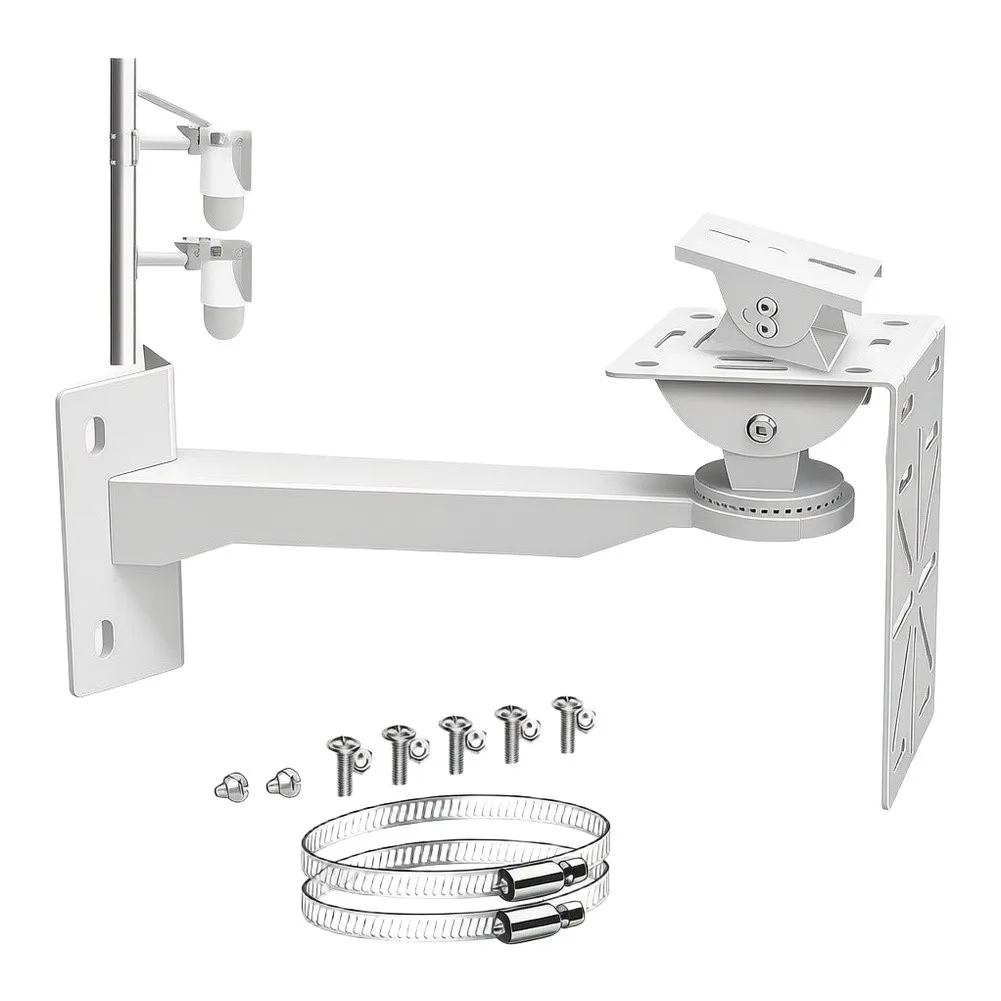 360° Adjustable Outdoor Camera Mount Bracket For Ball Camera Installation Easy Installation No Drilling Required Acces