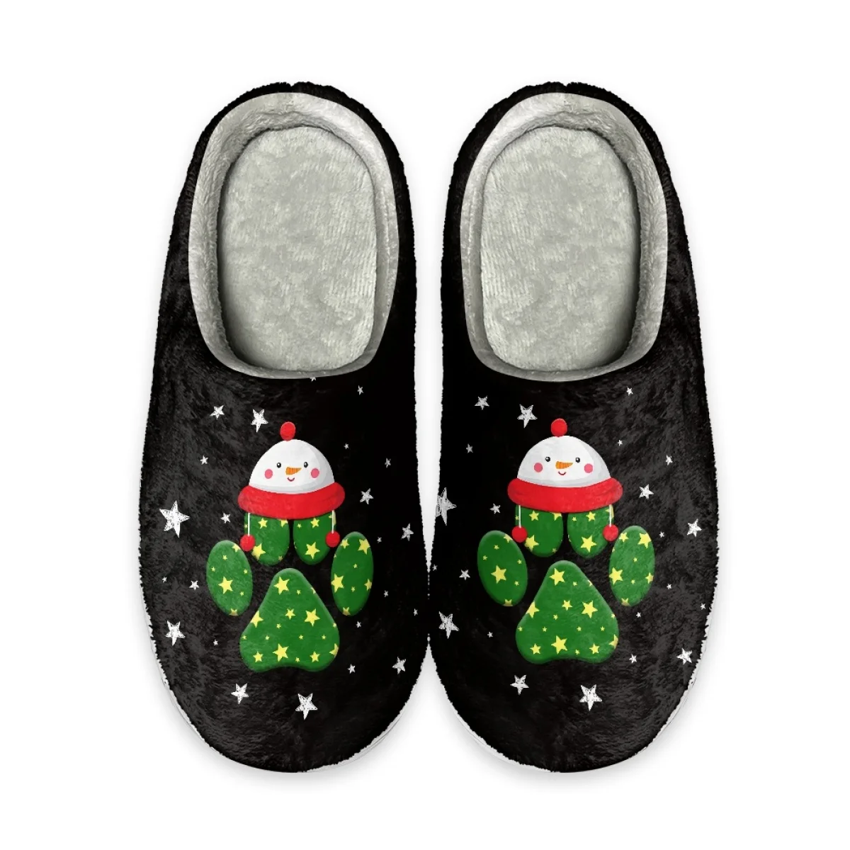 Cartoon Cactus Cotton Shoes for Women Indoor Home Warm Custom Design  Cozy Fuzzy Slippers Anti-slip Flannel Flats Christmas 2023