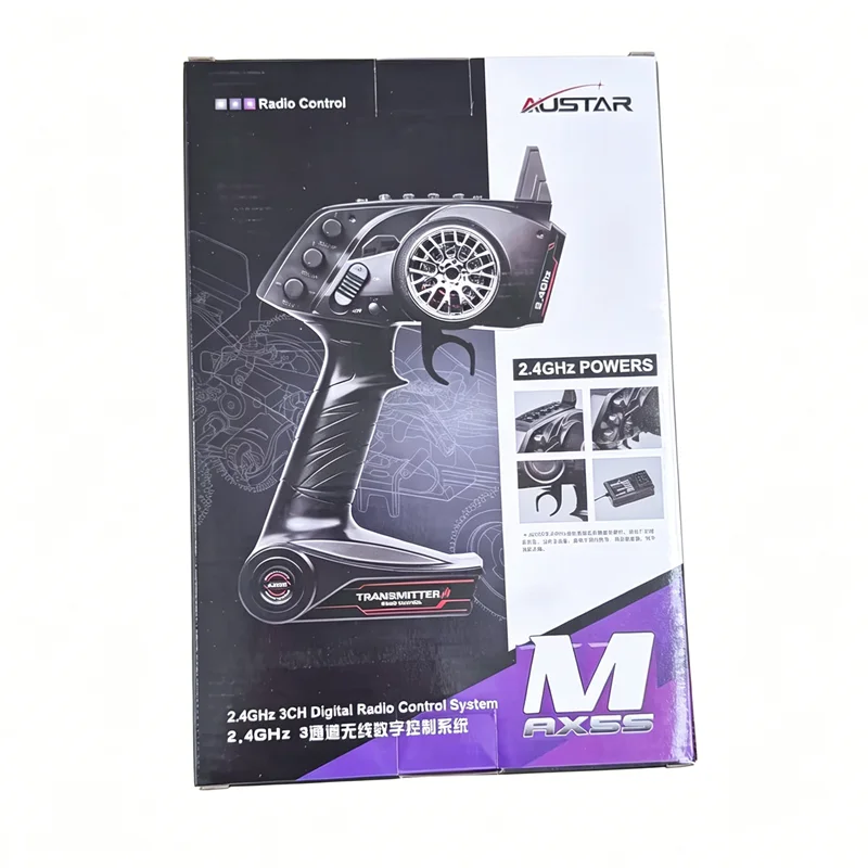 

Радиоуправляемый передатчик AUSTAR AX5S 3CH 2.4ГГц с приемником - 3-канальный пульт для моделей автомобилей и лодок