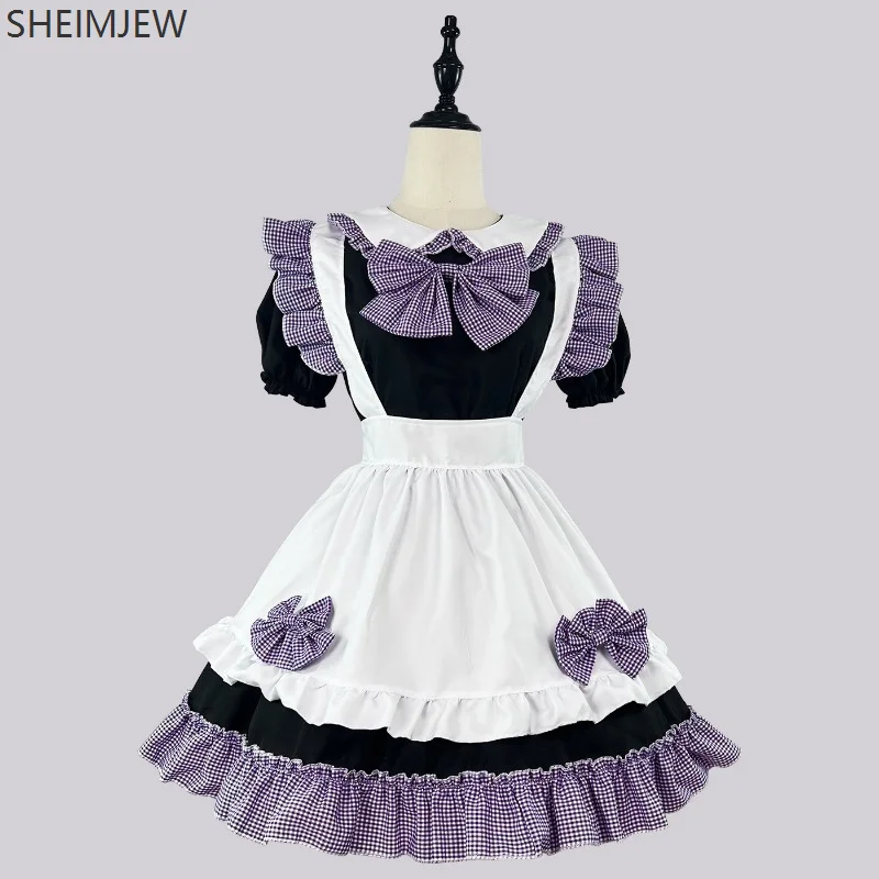 Anime Kawaii Cute Girl Maid Lolita Cosplay Cartoon Japanese Soft Girl Dress Bow Princess Tutu Skirt Suit Birthday Party Dress