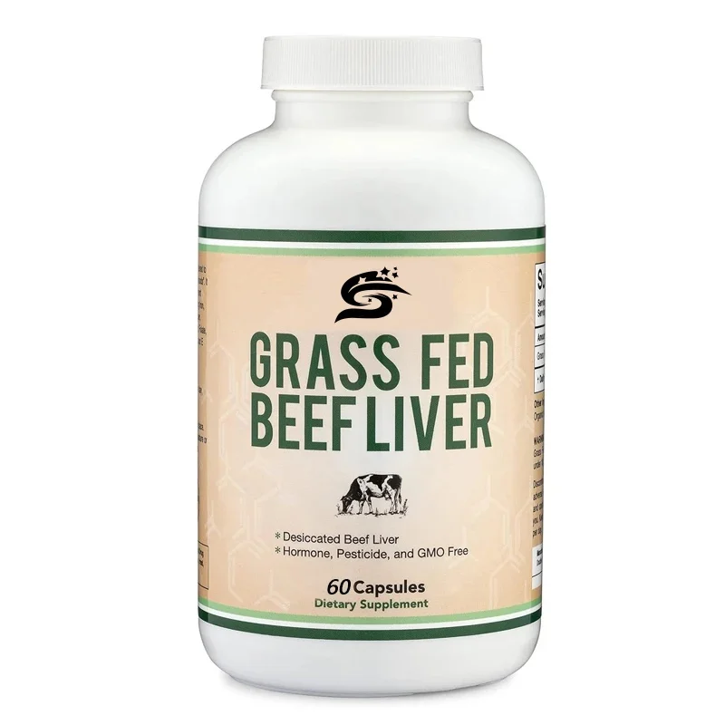 Beef Liver Capsules Contain 1000 Milligrams Of Grass Fed Beef Liver Supplements, Used For Digestive, Immune, And Energy