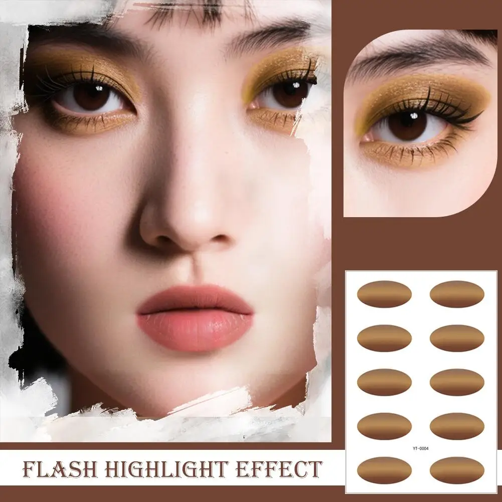 Naklejki Tatuaże Cieni do Powiek Jednorazowe Tymczasowe Makijaż Oczu Tatuaż DIY Narzędzie Flash Wodoodporne Naklejki Cieni do Twarzy N0V1