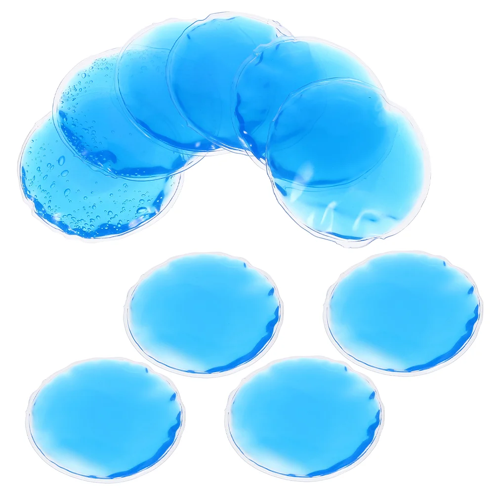 10 Pcs Cold Eye Mask Ice Pads Cool Cooling Patches Round Fatigue Relief Cover for Gel