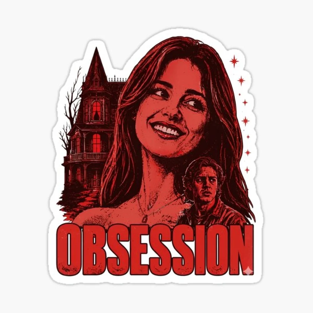 Obsession Sticker for Laptop Decor Bedroom Car Cute Cartoon Art Fashionable Public Suitcase