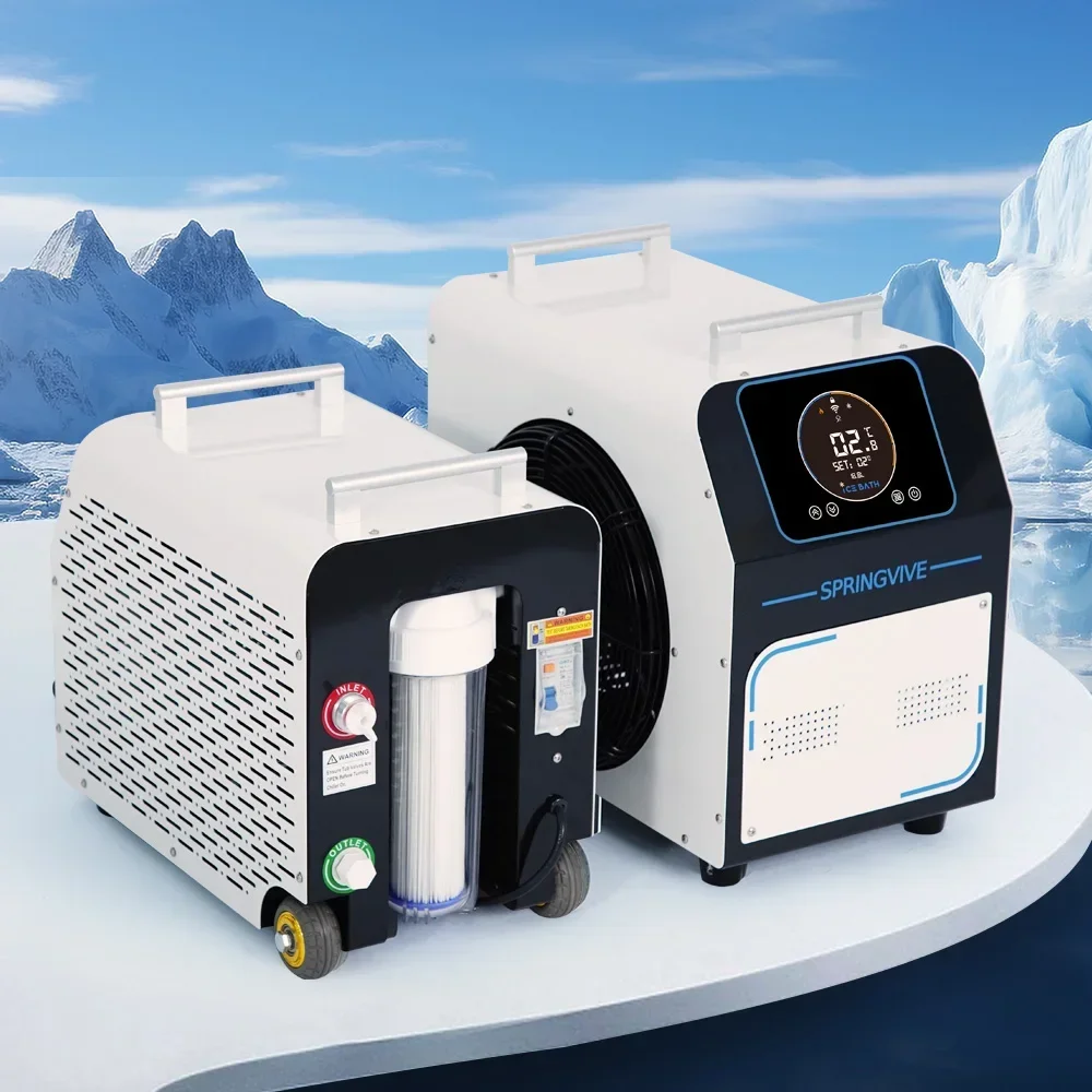Outdoor Portable Waterproof Ice Bath Chiller Machine Cold Plunge with Water Chiller