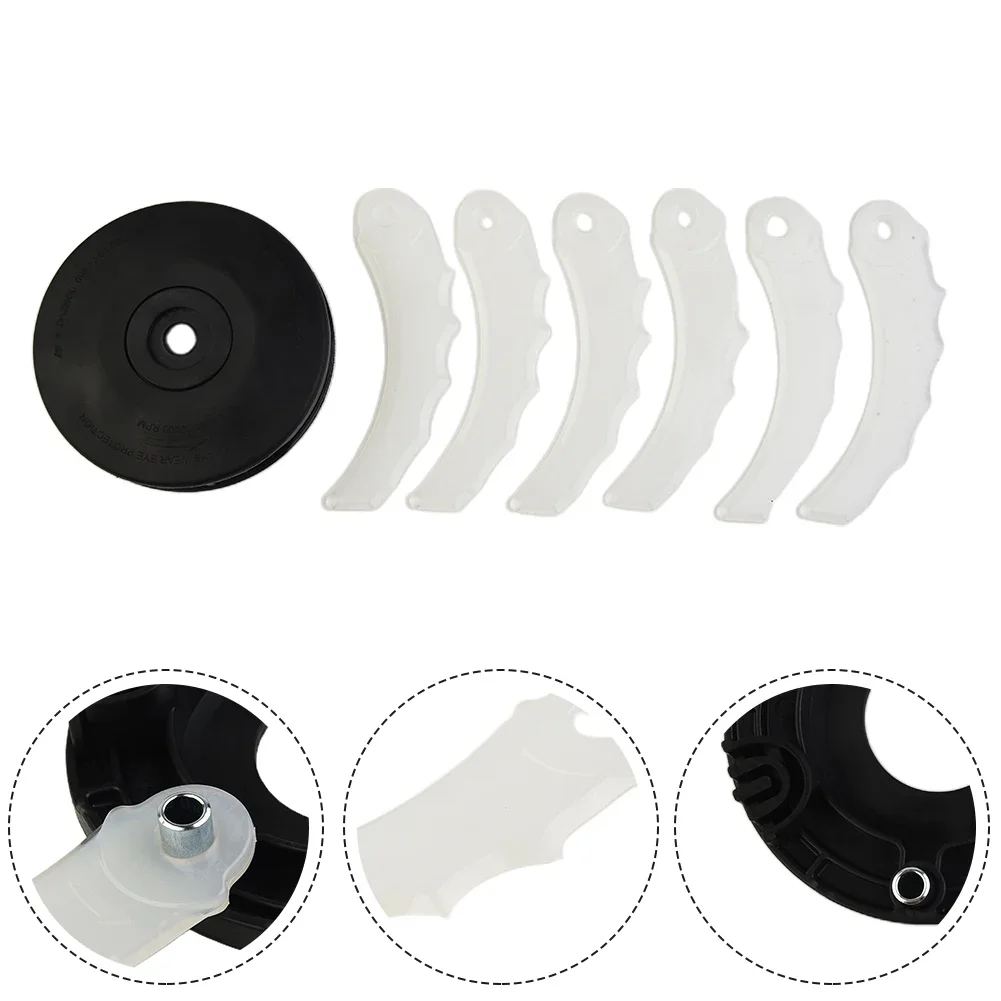 1PCS Blade With 6 Plastic Blades For Makita Blade Head Plastic 198383-1 Grass Trimmer DUR UR Trimmer Accessories Garden Tool