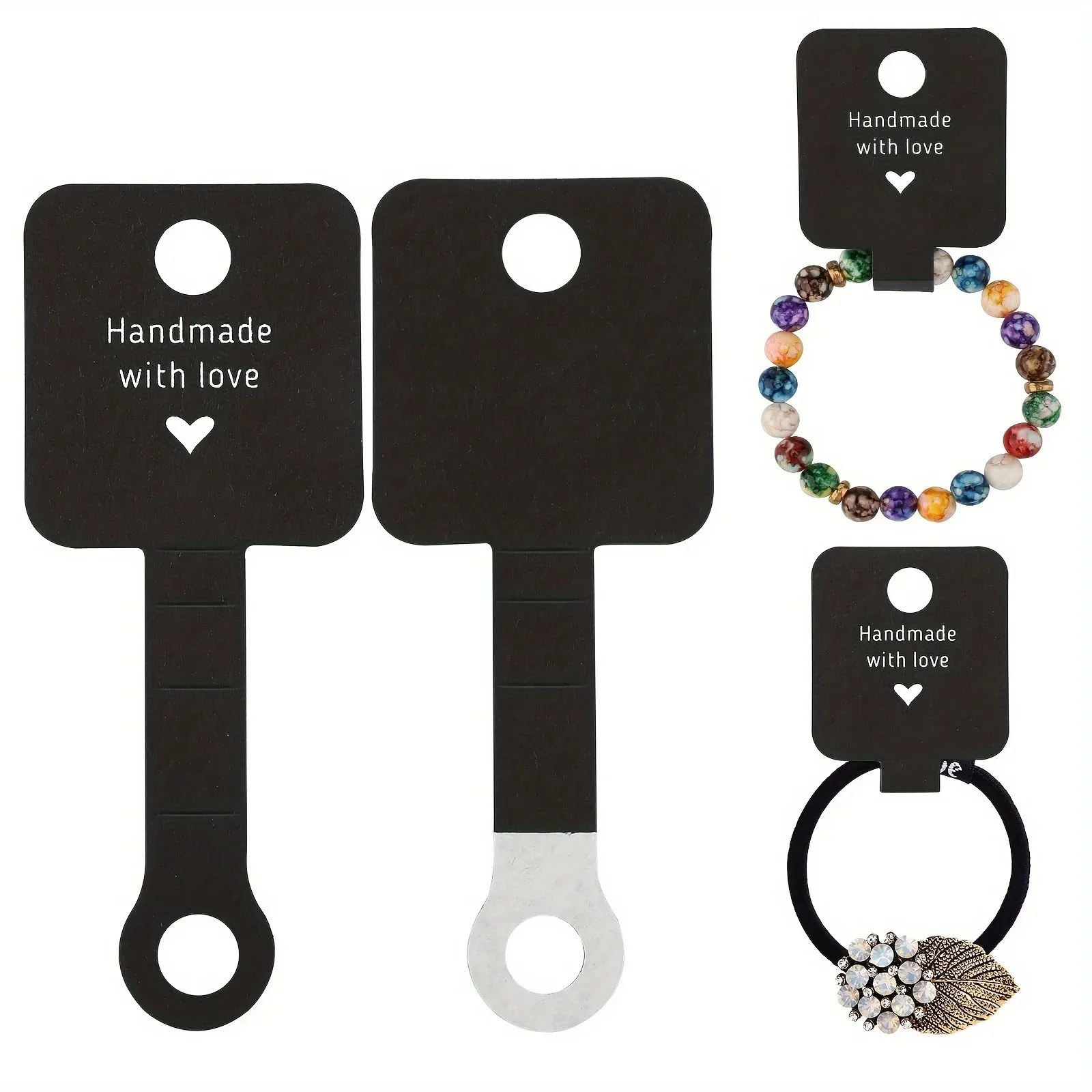 

Ручная работа, 100 шт., черные самоклеящиеся серьги «Любовь», упаковка для ювелирных изделий, демонстрационная карточка для детей 25-36 месяцев и беременных