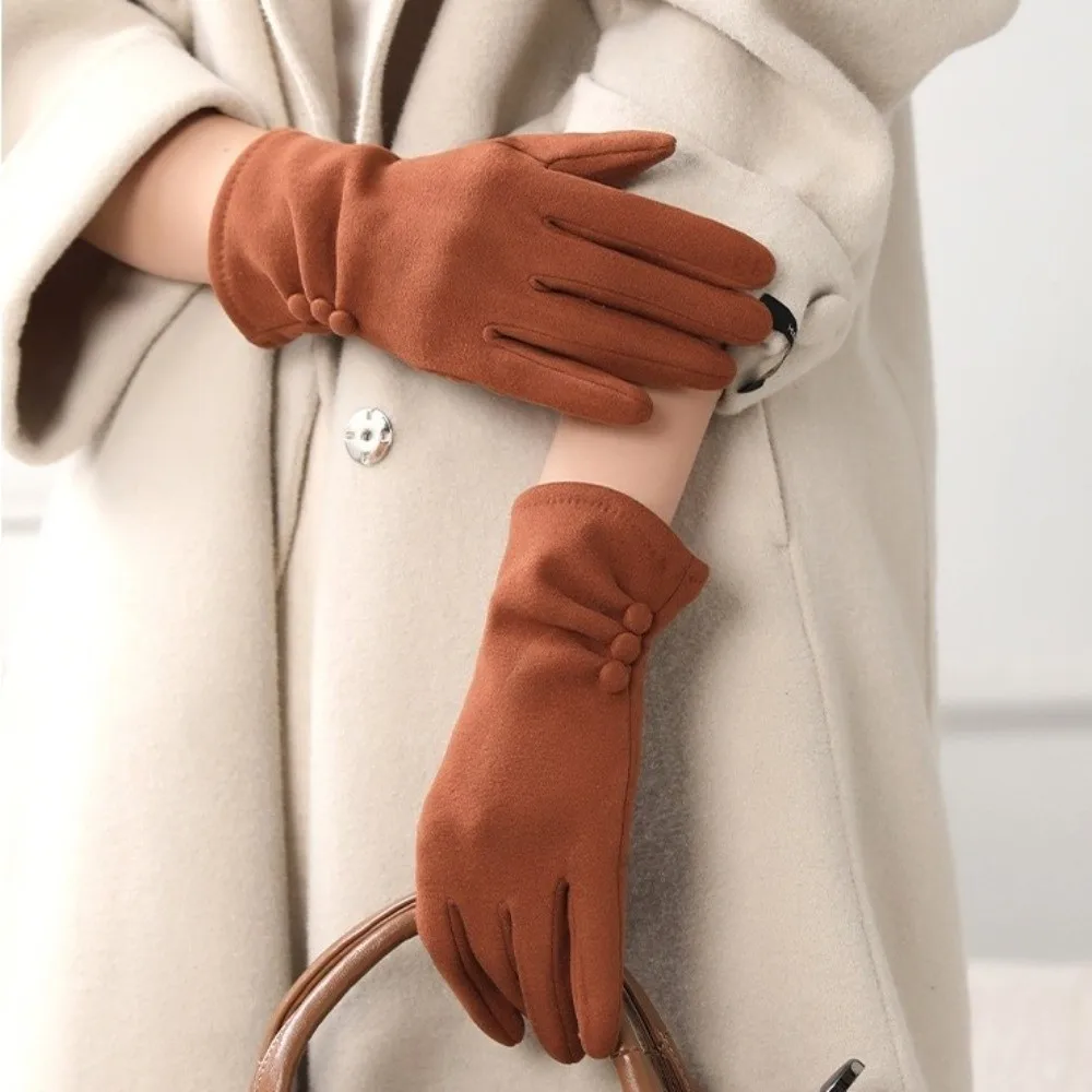 قفازات شتوية دافئة جديدة كاملة الأصابع قفازات شاشة لمس مقاومة للبرد مقاومة للرياح قفازات تزلج أنيقة هدية #5