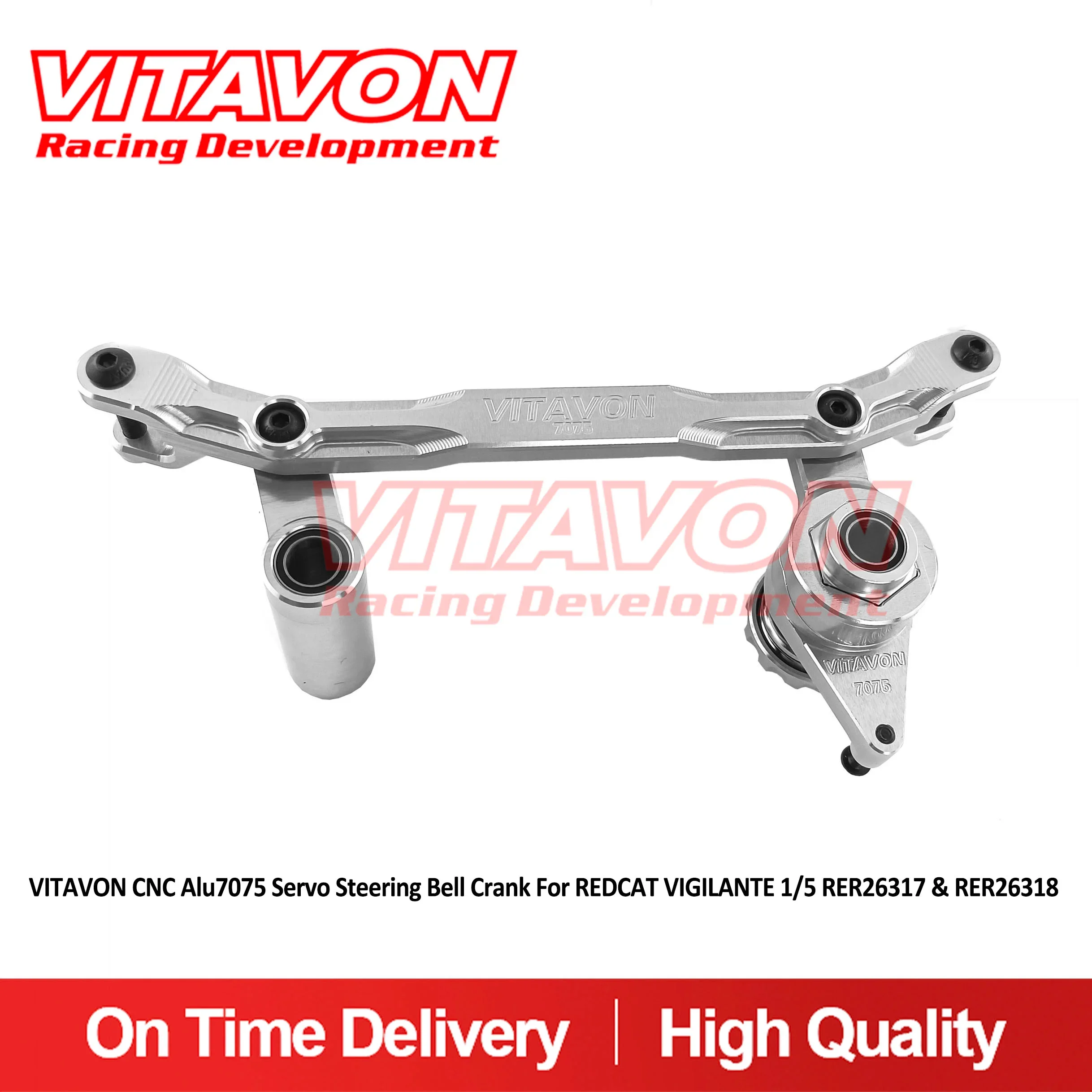 

VITAVON CNC Alu7075 Servo Steering Bell Crank For REDCAT VIGILANTE 1/5