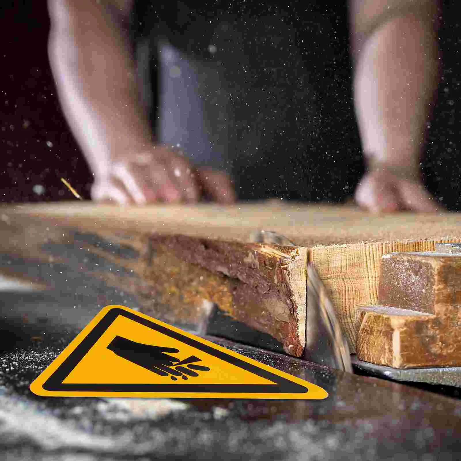 6 uds etiquetas adhesivas de advertencia señales de alarma amenaza Pvc autoadhesivo no tocar símbolos de notificación para valla eléctrica