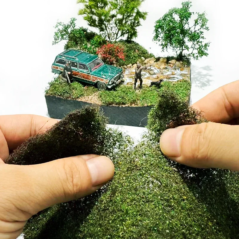 محاكاة الأرض شجيرة الحديقة نموذج أطقم بناء جدار العشب العنقودية اللبلاب المواد ديوراما التبعي #2