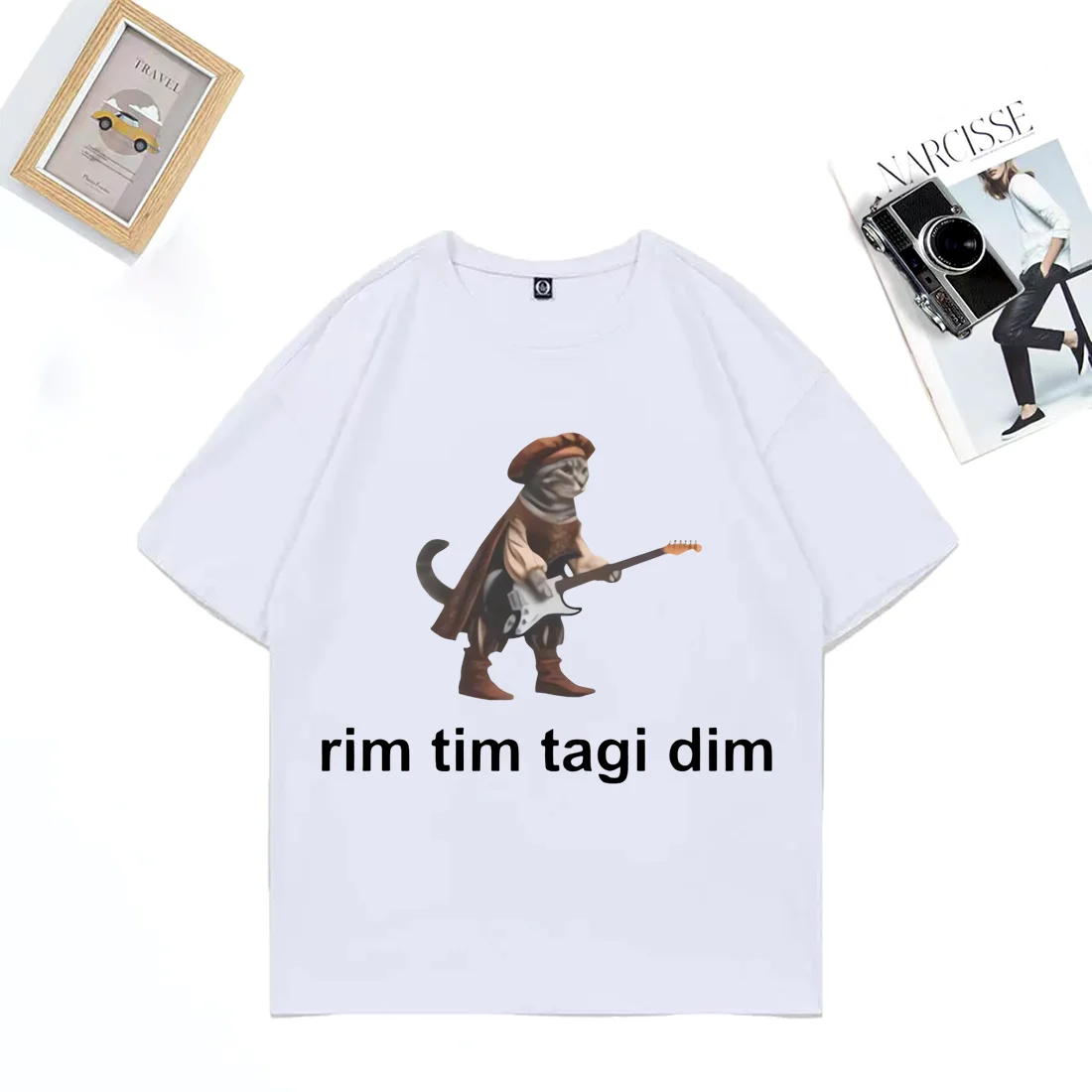 

Baby Lasagna Rim Tim Tagi Dim Eurovision funny cat Graphics T shirt Men Women Casual short sleeve T-shirts Unisex Cotton clothes