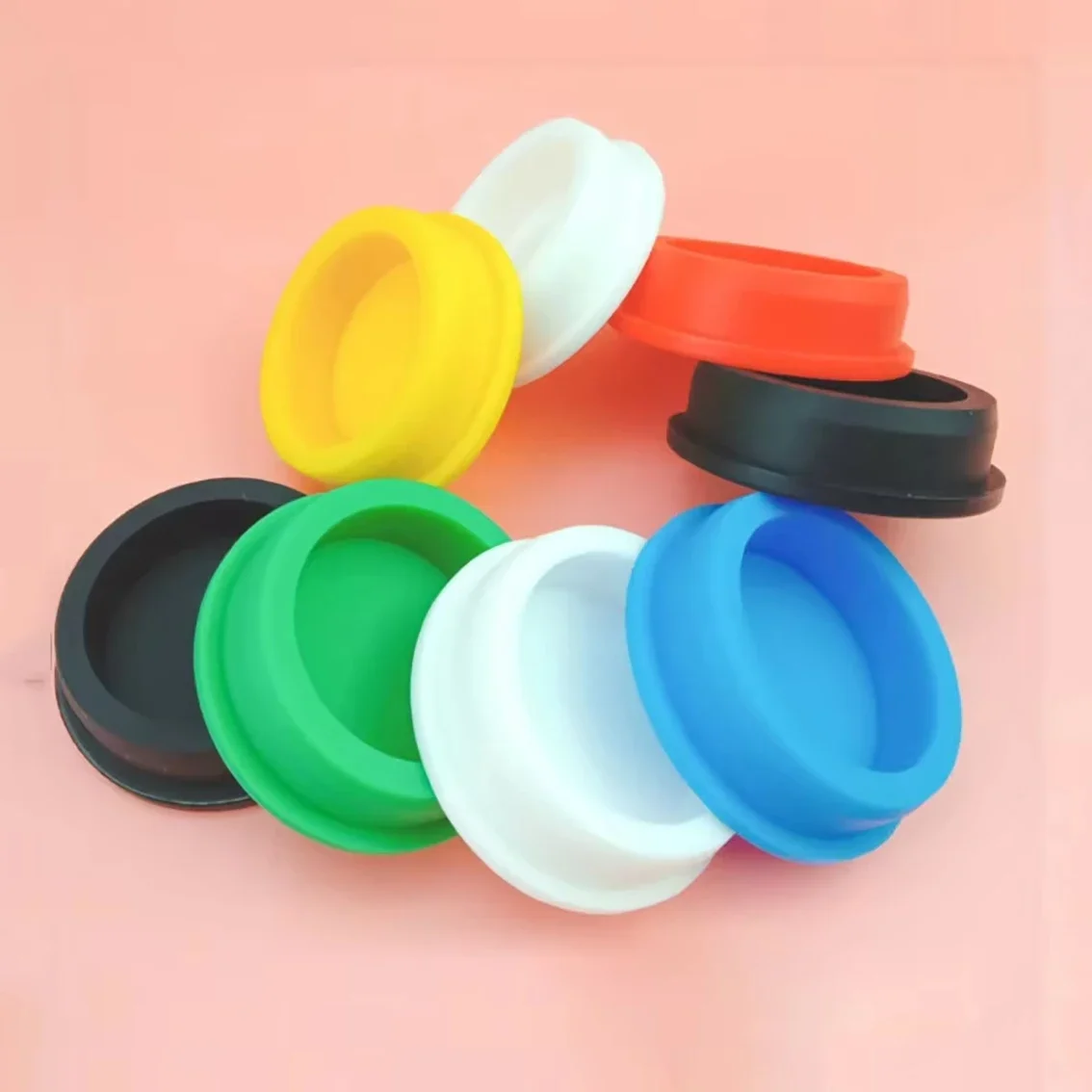 1-5Pcs 13mm-45.8mm Black White Silicone Rubber Hole Plugs End Cap T Type Bathtub Plug Sink Hole Sealing Plug Red Blue Grey Green