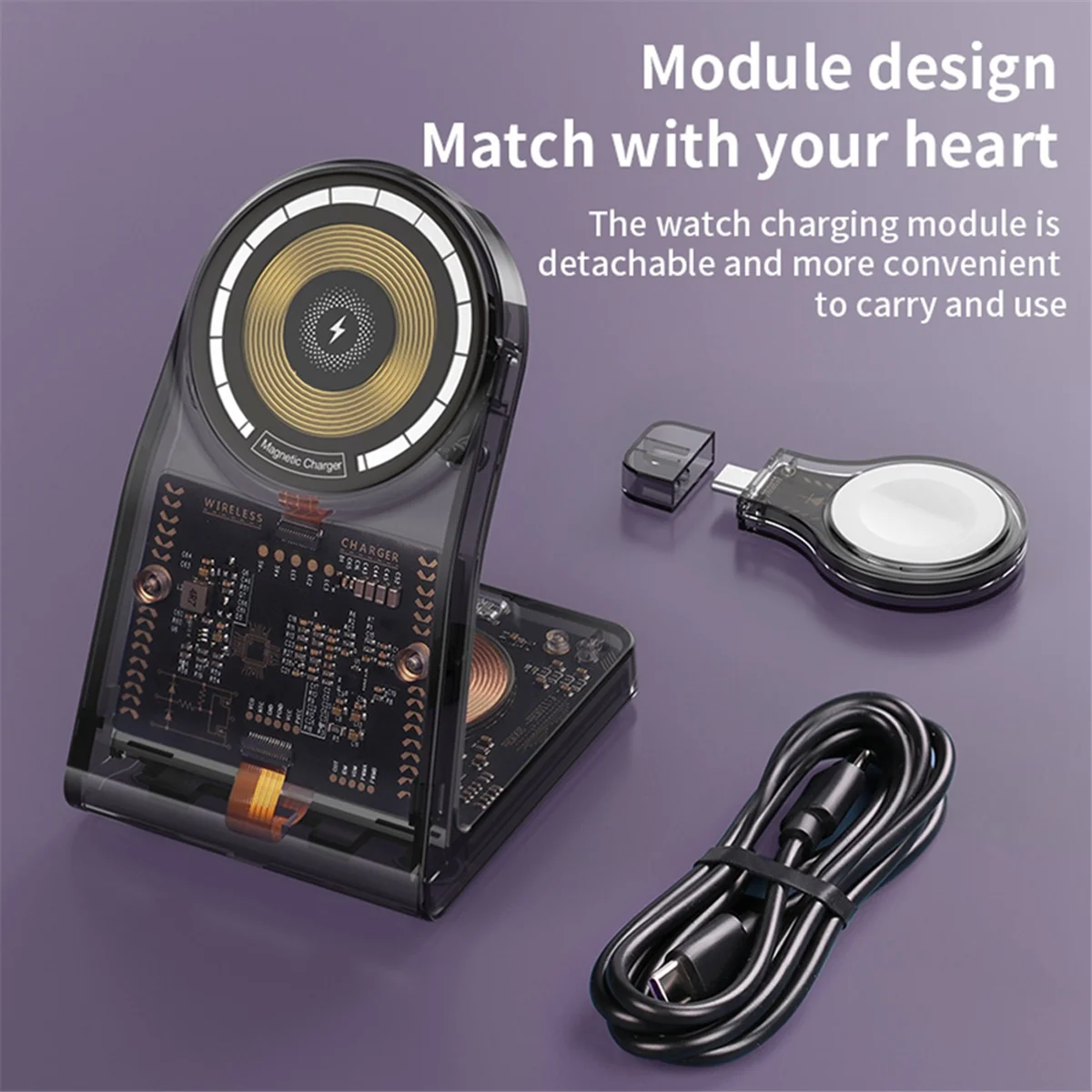 ワイヤレス充電器スタンド磁気ワイヤレス充電器スタンド 8 7 用 14 13 12 Pro Max 15W 高速ワイヤレス充電