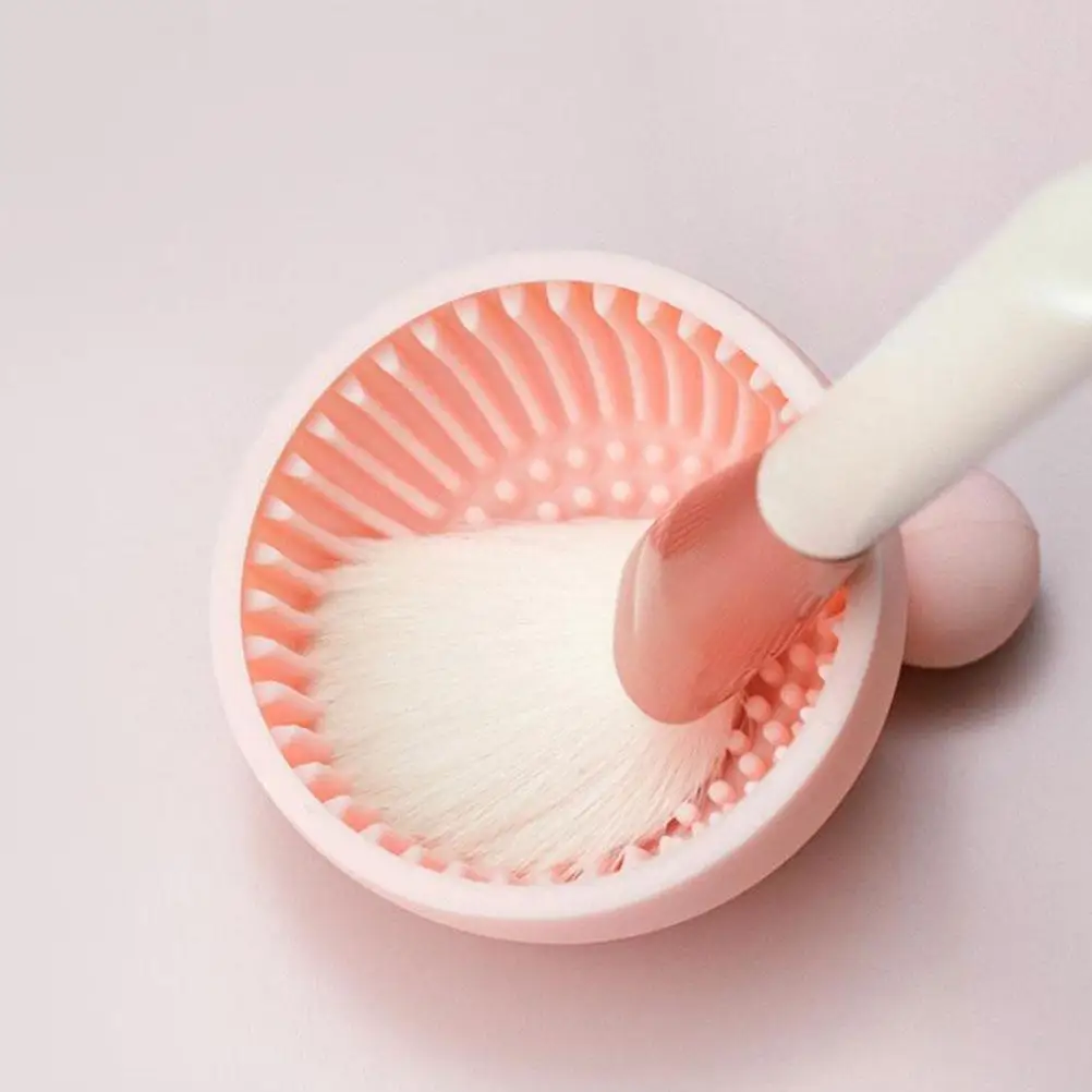 Placa de cepillo de silicona, cuenco, almohadilla de lavado para brochas de maquillaje, salón, hogar, limpiador de brochas de maquillaje, accesorios de herramientas de belleza