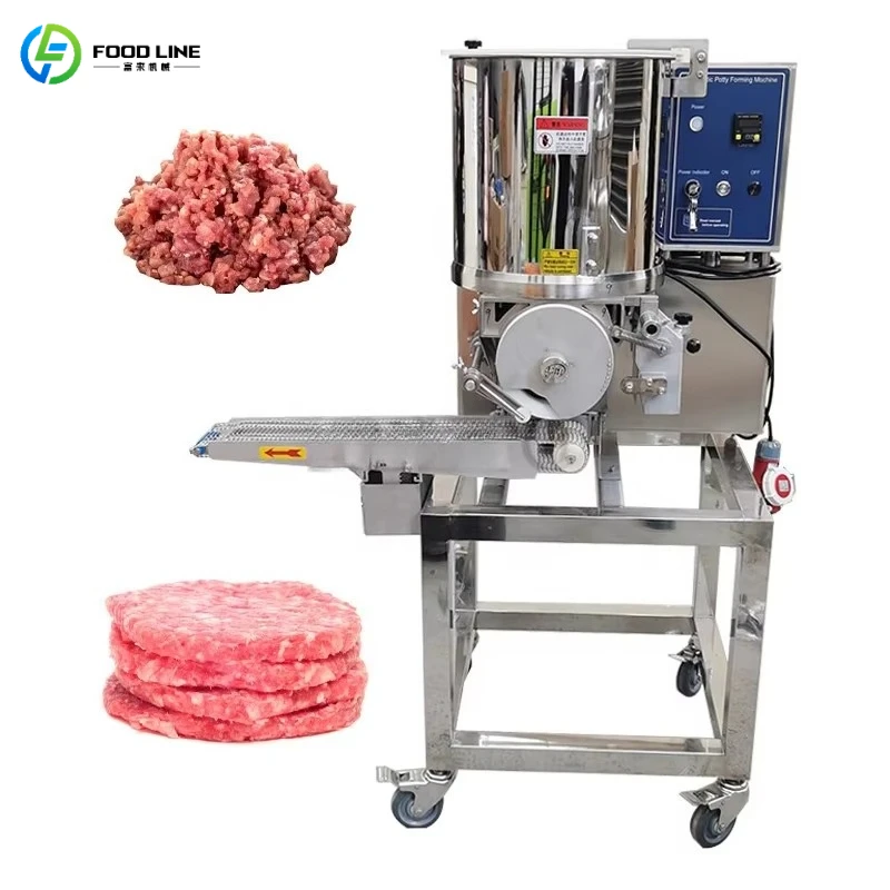 Customized Industrial Burger Patty Machine Food Grade Stainless Steel Meat Patty Forming Device Multifunctional Meat Pie Making