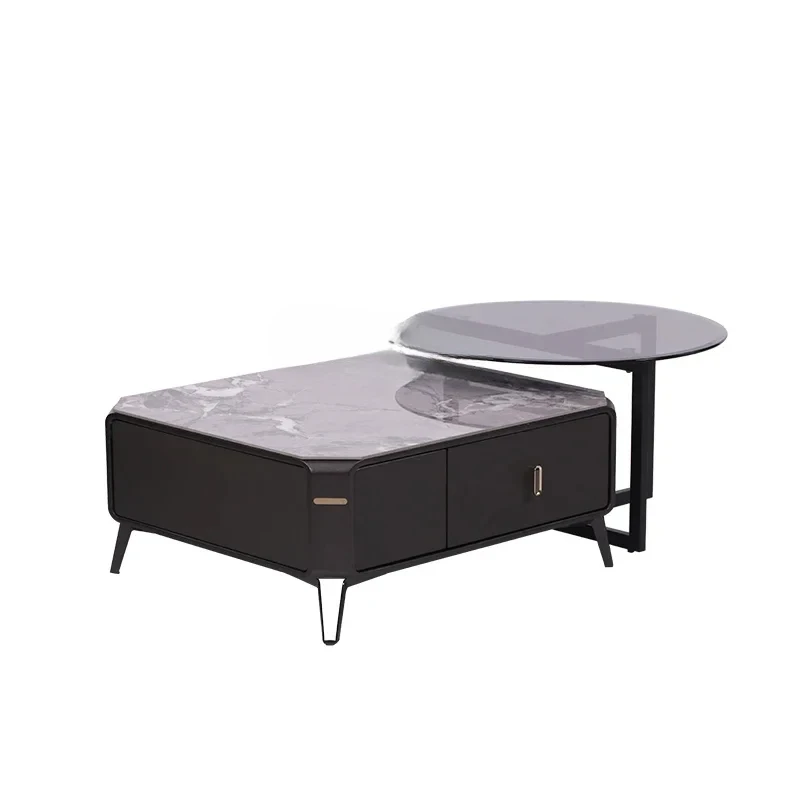 

Комбинация простого сланцевого квадратного чайного столика и шкафа под телевизор.