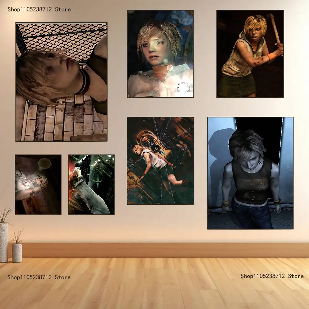

S-Silent Hill 3 Poster Prints Wall Art Picture Painting Gift Living Room Restaurant Bar Large Dec Sticker