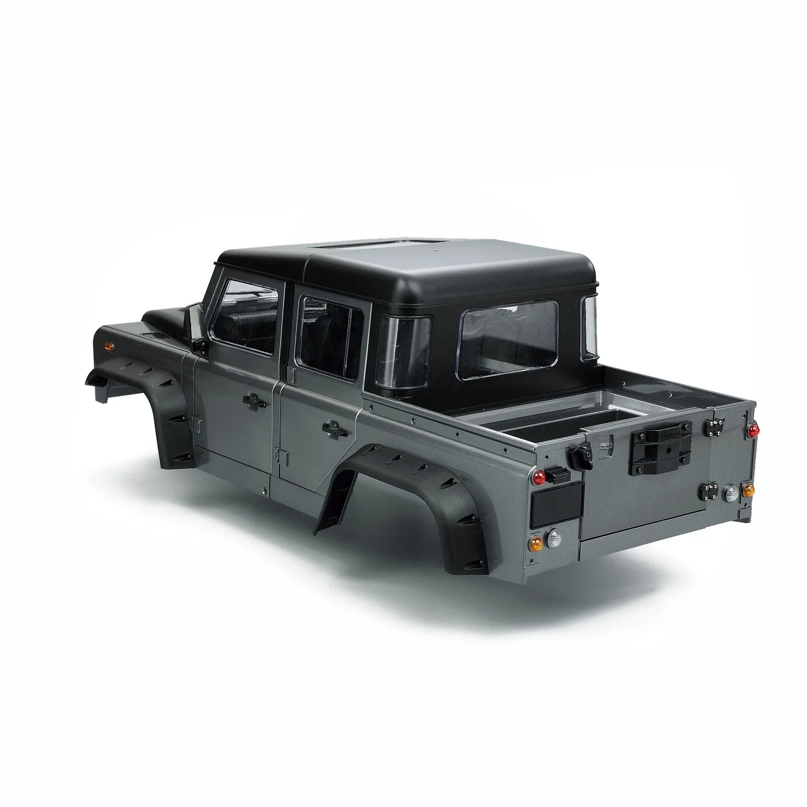 Austarhobby 1:10 Realistic D130 Land Rover Defender Pickup Hard Body, Fits SCX10 90046 TRX4 RC Car, 313mm Wheelbase