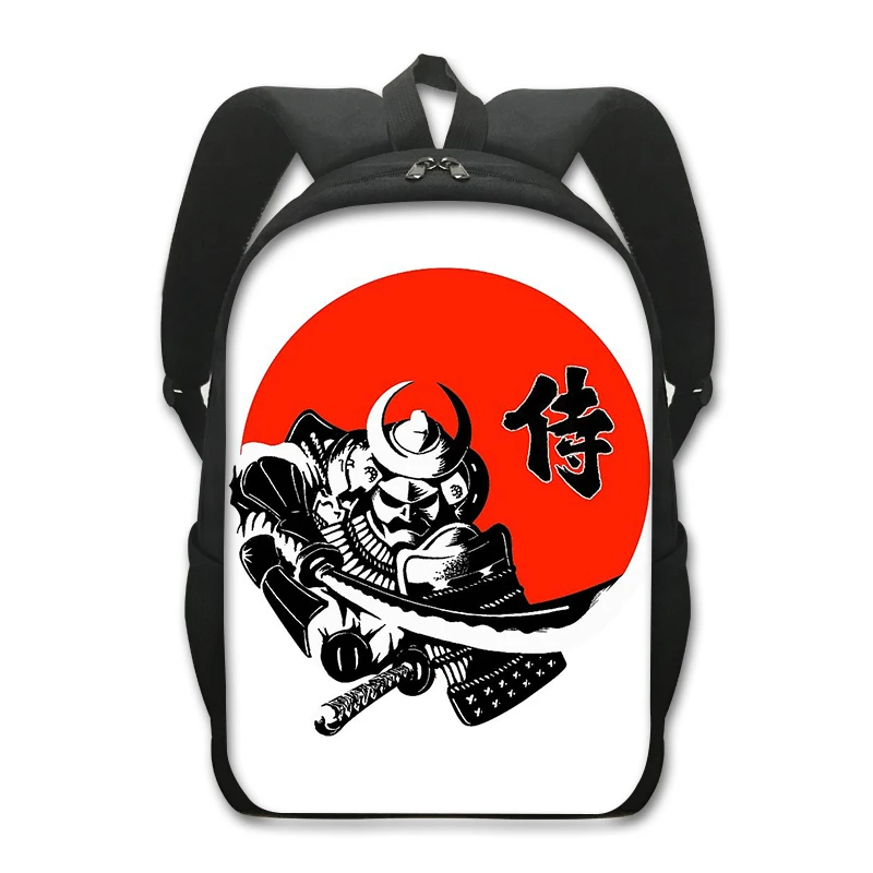 Mochila japonesa Samurai Warrior Harajuku, bolso de viaje Bushido, mochila para ordenador portátil para adolescentes, mochilas escolares de Hip Hop para hombres y mujeres