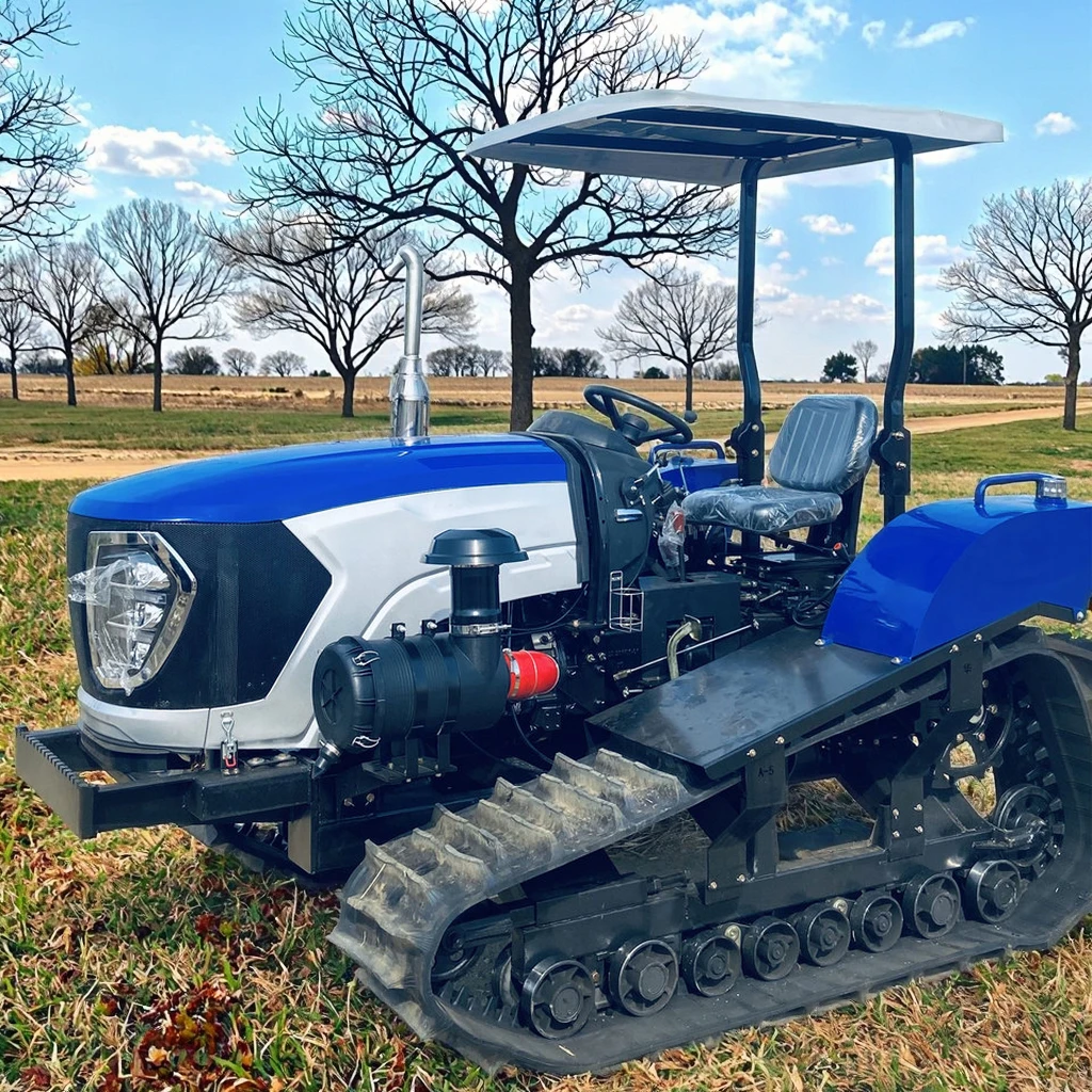 80hp 100hp 120hp Diesel Mini Crawler Tractor Farm Tiller 25hp & 50hp Rated Power New Condition Rubber Tracks for Home Use
