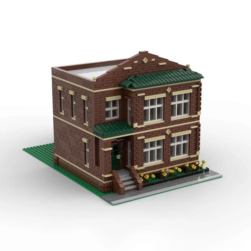Klocki konstrukcyjne Street View Model Moc Uptown Flats Modularny Model Budynku Technologia Cegiełki DIY Zestaw do Składania Zabawka Prezent