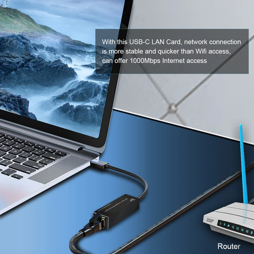 Adaptador de red USB 3,0 tipo C A SFP/RJ45 Gigabit de fibra/Ethernet, 100/1000Base-X/10/100/1000Mbp, tarjeta de red compacta NIC abierta SFP