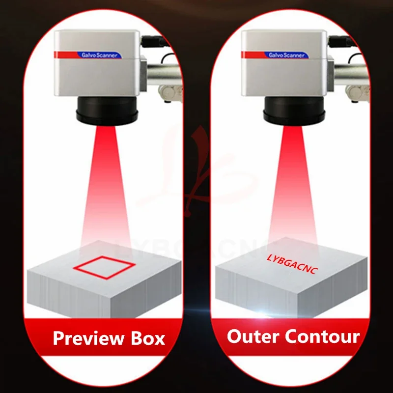 Enclosed Fiber Laser Engraving Nameplate Marking Machine 20W 30W 50W 60W Raycus JPT MOPA with Rotation Axis Rolling