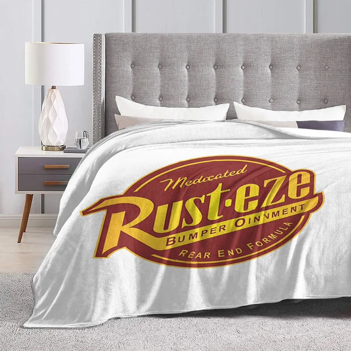 

Red Rust Eze Logo Blankets Soft Warm Flannel Throw Blanket Cover for Bed Living room Picnic Travel Home Sofa