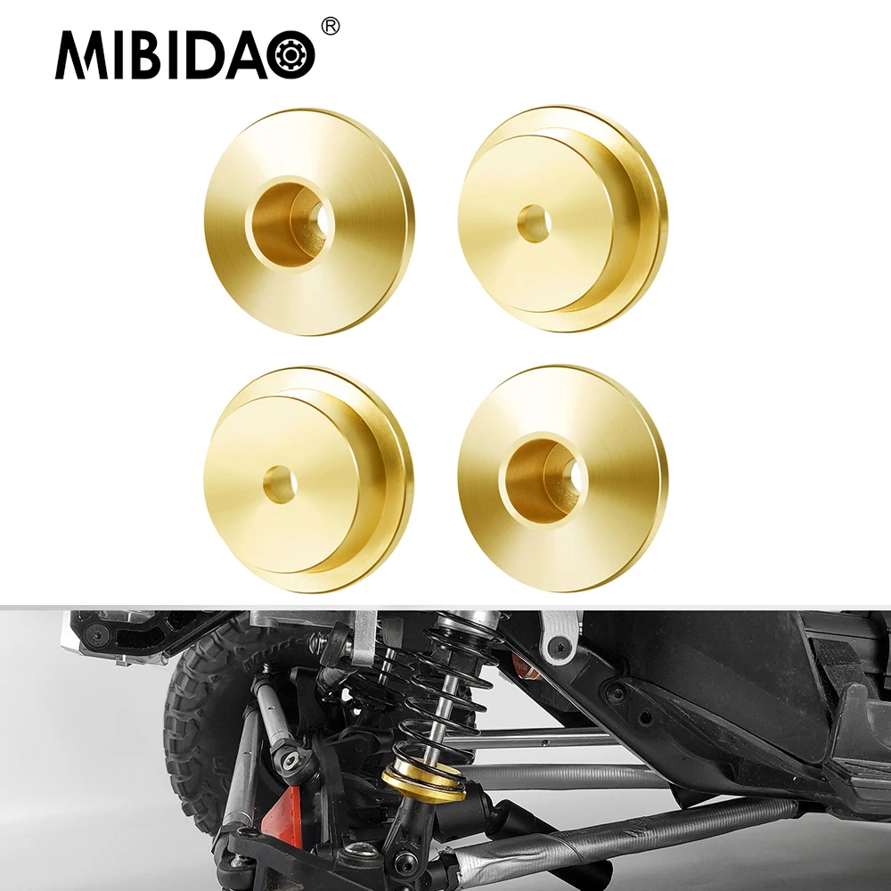 

Латунные Пружинные фиксаторы MIBIDAO, 4 шт., подставка под стакан для Axial SCX6 AXI05000 JEEP Wrangler 1/6, детали для радиоуправляемой модели гусеничного автомобиля