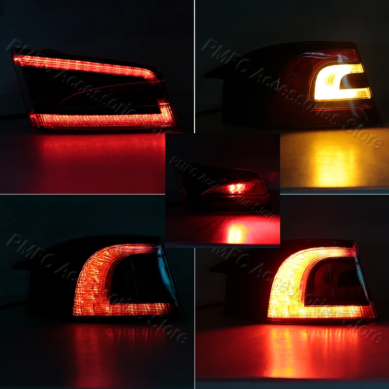 For Tesla Model S 2016 2017 2018 2019 2020 2021 Car Tail Lamp Assembly Rear Brake Lamp Turn Signal Light 600591800 600591900