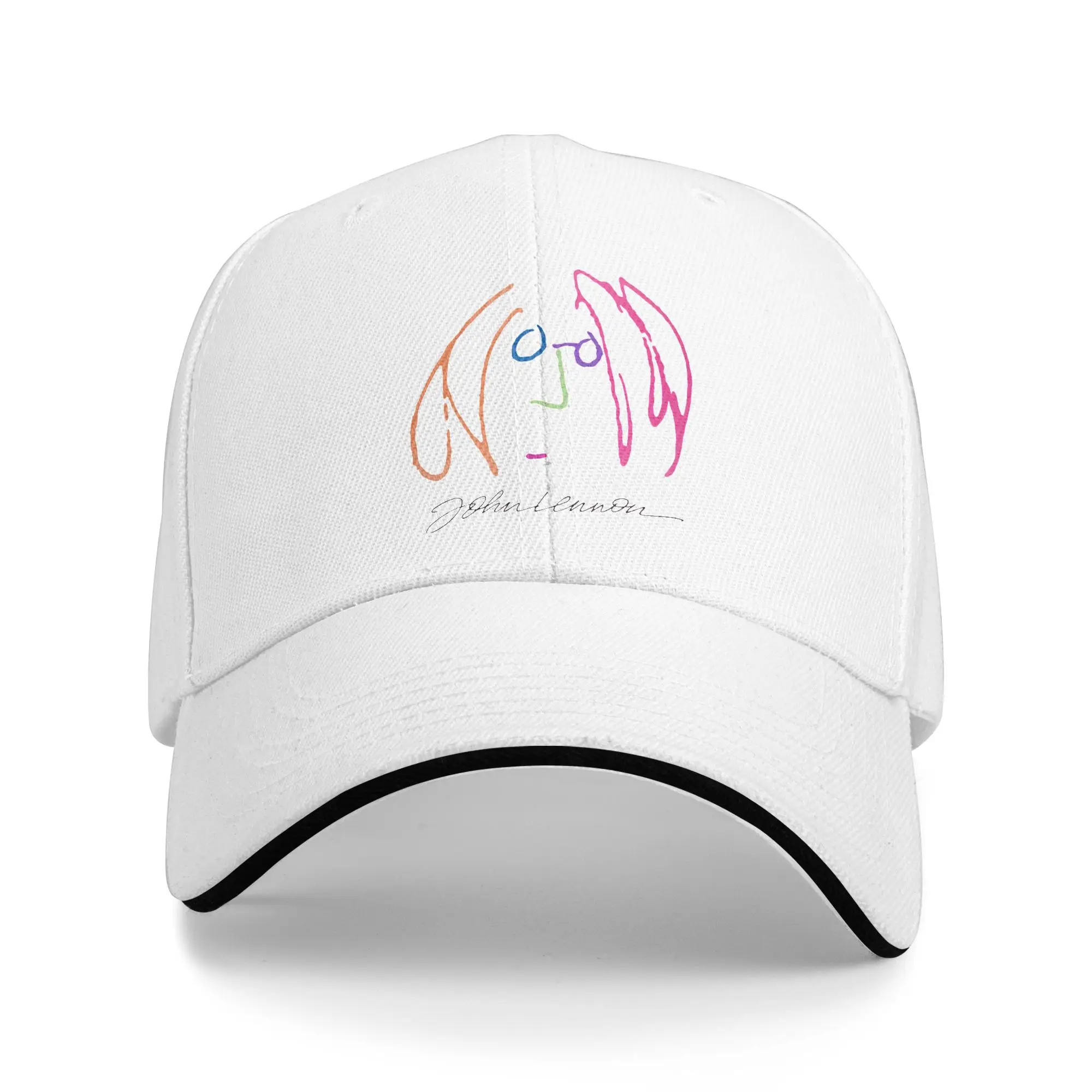 Men Women John Lennon 1972 Live New York City Hats Cool Baseball Cap  Snapback Hat Golf Headewear Adjustable