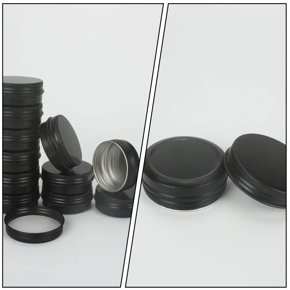 20Pcs 30Ml Small Aluminum Jar Containers Stylish Portable Refillable Storage Box for Hair Skin Cleanser Nail Parts
